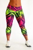 Calça corsário estampada em suplex