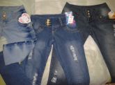 Calça jeans com lycra
